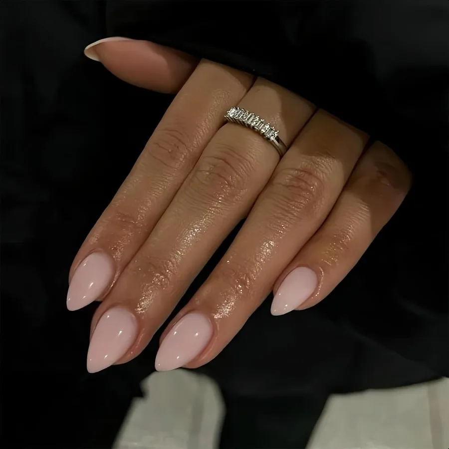 

Dusty Pink Pr on Nails Короткие миндалевидные 30 шт. Пастельные телесные розовые