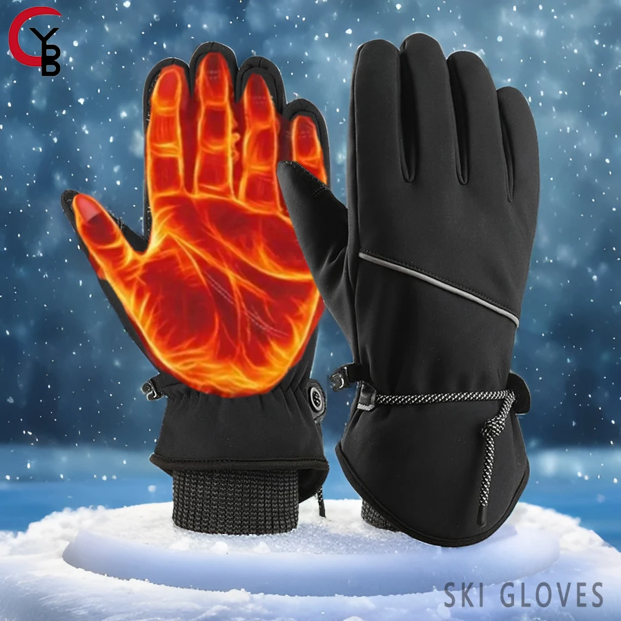 

2024 New Ski Gloves Winter Waterproof Snowboard Thick Wear resistant,Warm Touchscreen gloves for Motorcycle, driving, Running