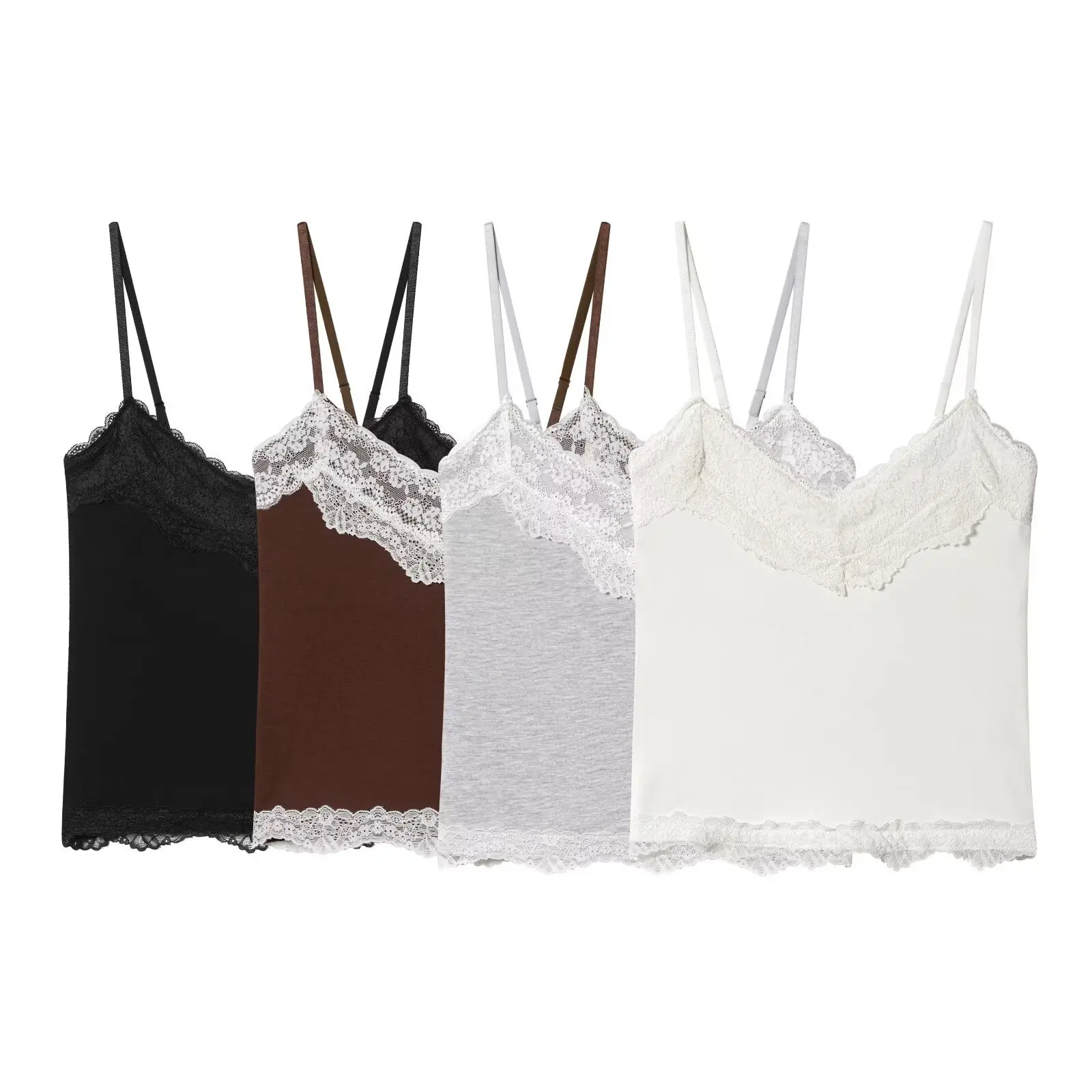 

Women's Bra-Free Lace-Trim Cami