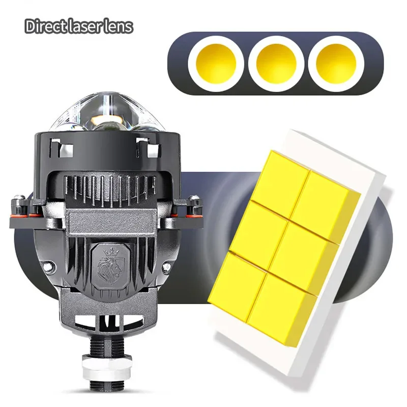 Dual Lamp Cup H4 H7 Non-destructive 140W Lens Hi/Lo Beam Spot Light 6000K V9 Ultra Bright Car Fisheye lamp Led Headlights