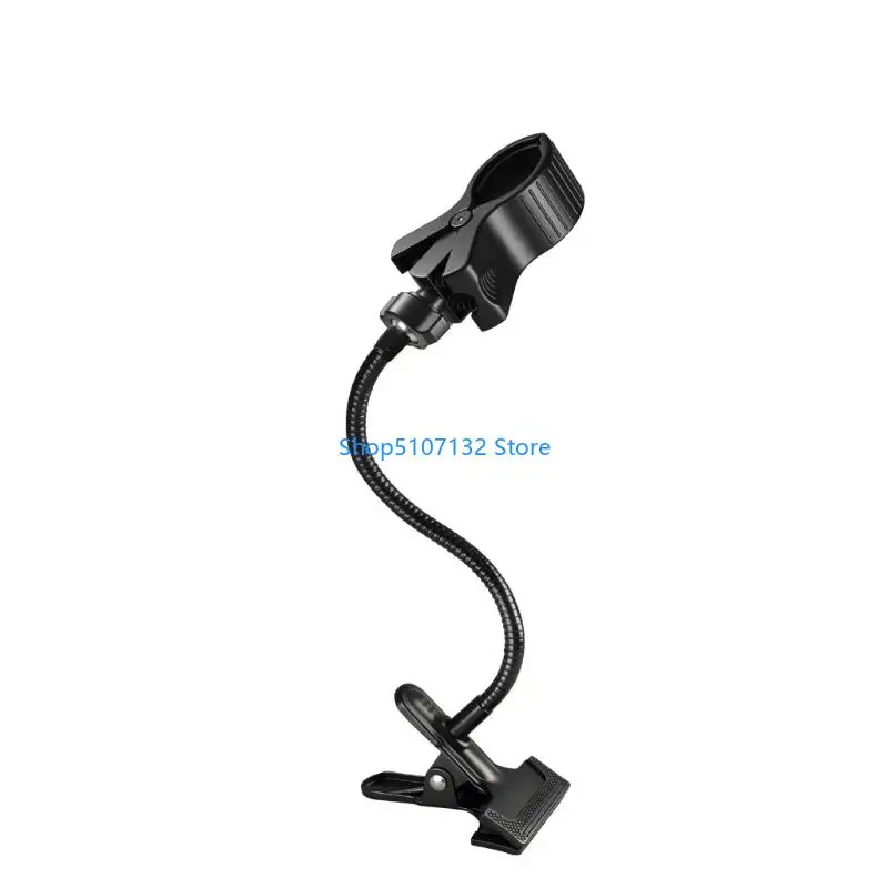 87HD Adjustable Microphone Holder Clamp Gooseneck Arm Clip for Music Recording Equipment and Live Broadcast Accessories