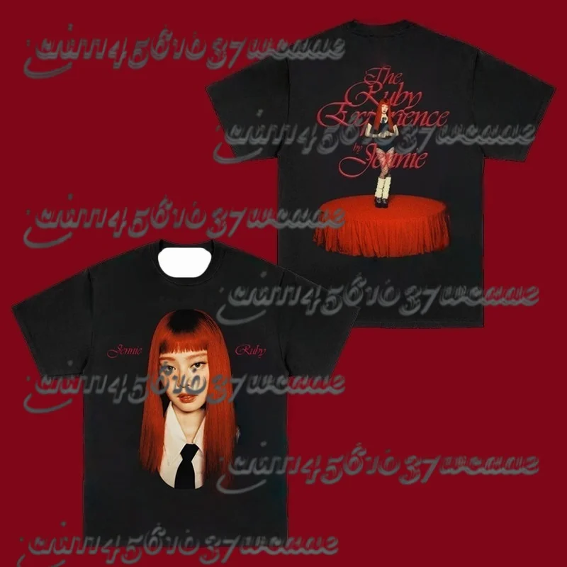 

2026/27 Kpop Female Idol Popular New Full Series Therubyexperience Themed Print Loose T Shirt for Fans As Gift FamilyMatching
