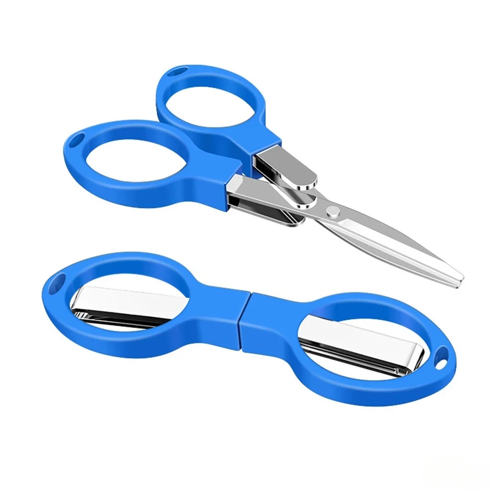 1PC Portable Folding Scissors Carbon Steel Line Cutting Tools Mini Hand Tool Supplies Multifunctional Needlework Scissors