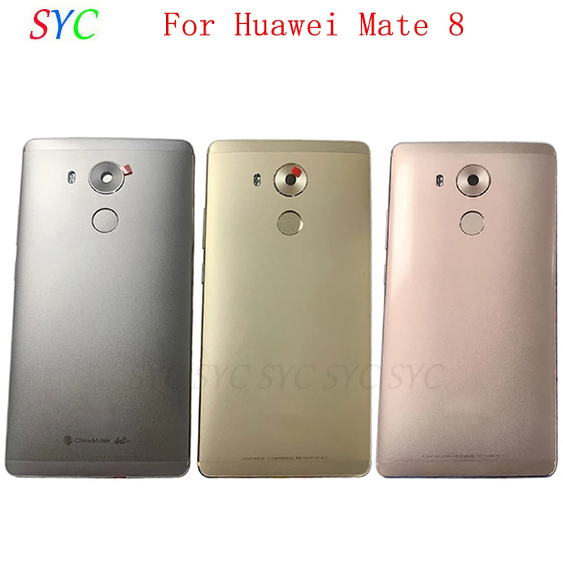 

Rear Door Battery Cover Housing Case For Huawei Mate 8 Back Cover with Camera Lens Logo Fingerprint Flex Repair Parts