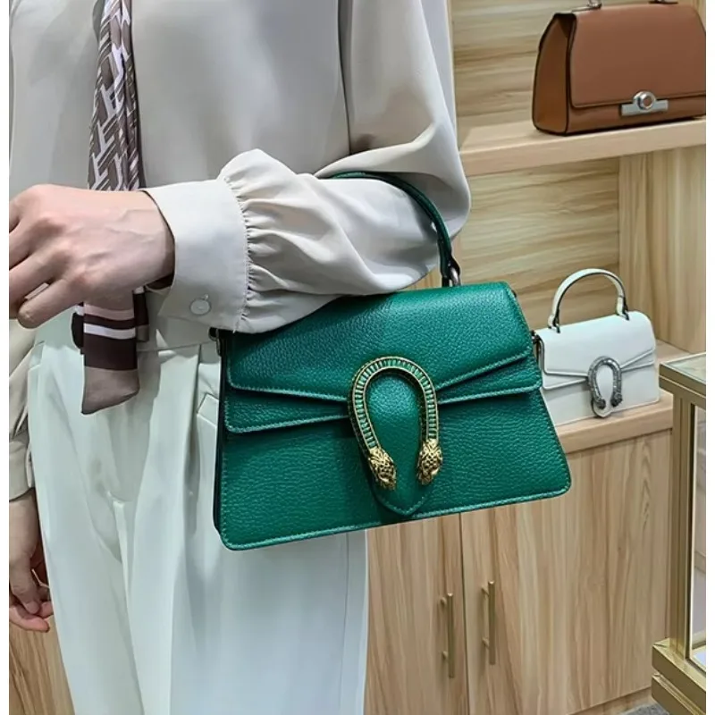 

Cross Border Spicy Girl Style Bag Women's Large Capacity Single Shoulder Diagonal Cross Bag Hand-held Small Square Bag