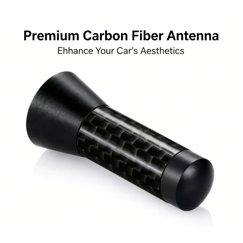 Antena de Repuesto para Techo de Auto, Universal, de Fibra de Carbono, Amplificador de Señal para Vehículos Toyota y Ford como Corolla, RAV4, Focus, Fiesta