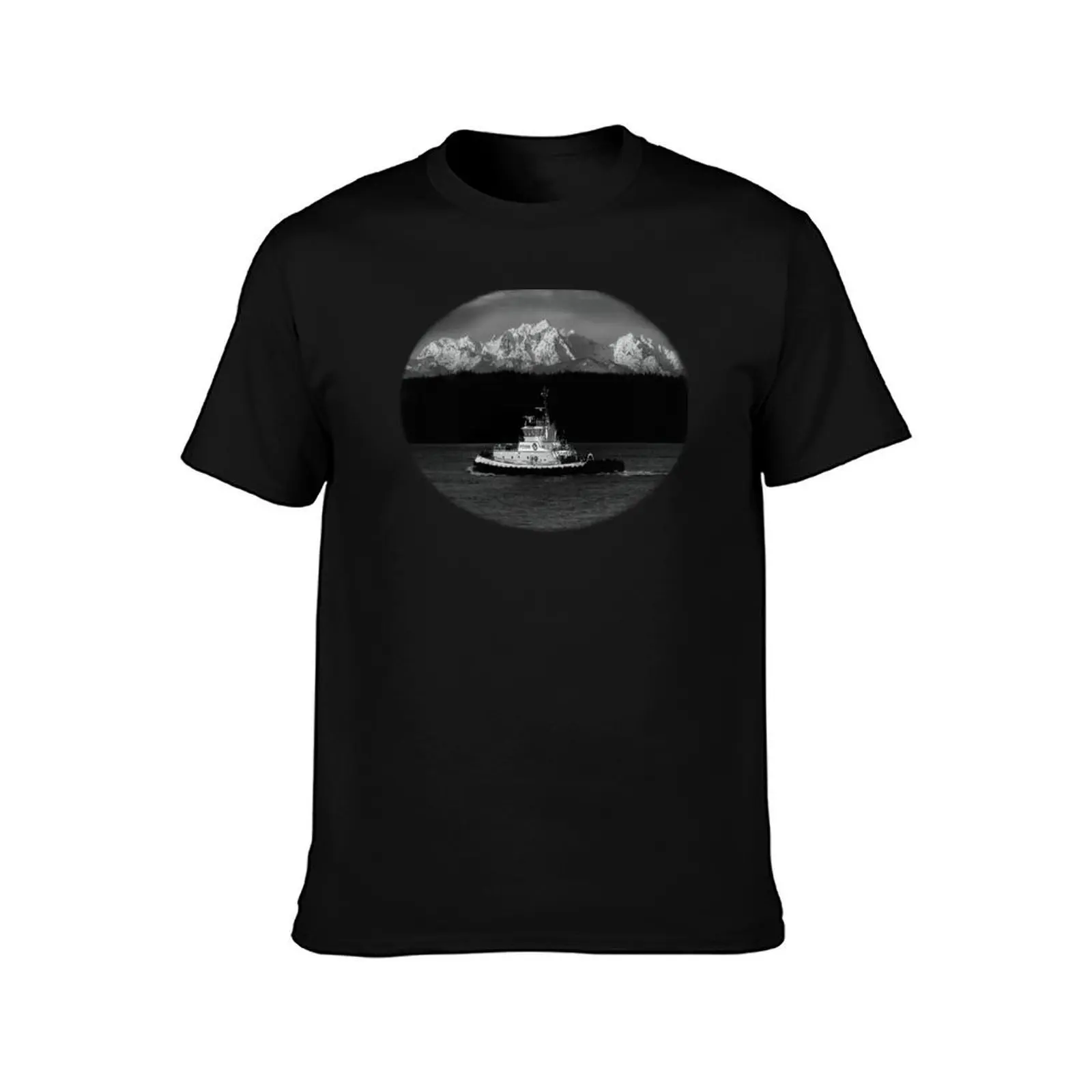 Foss Tugboat in the Puget Sound T-Shirt Breathable Lightweight Summer Top