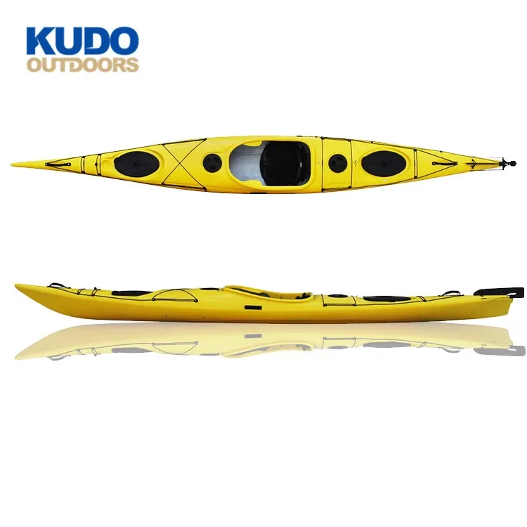 

16.5FT 1 Person OUTDOORS New Rotomolded 5M Customize Color Single Seat Sea Kayak Pick Up At The Port