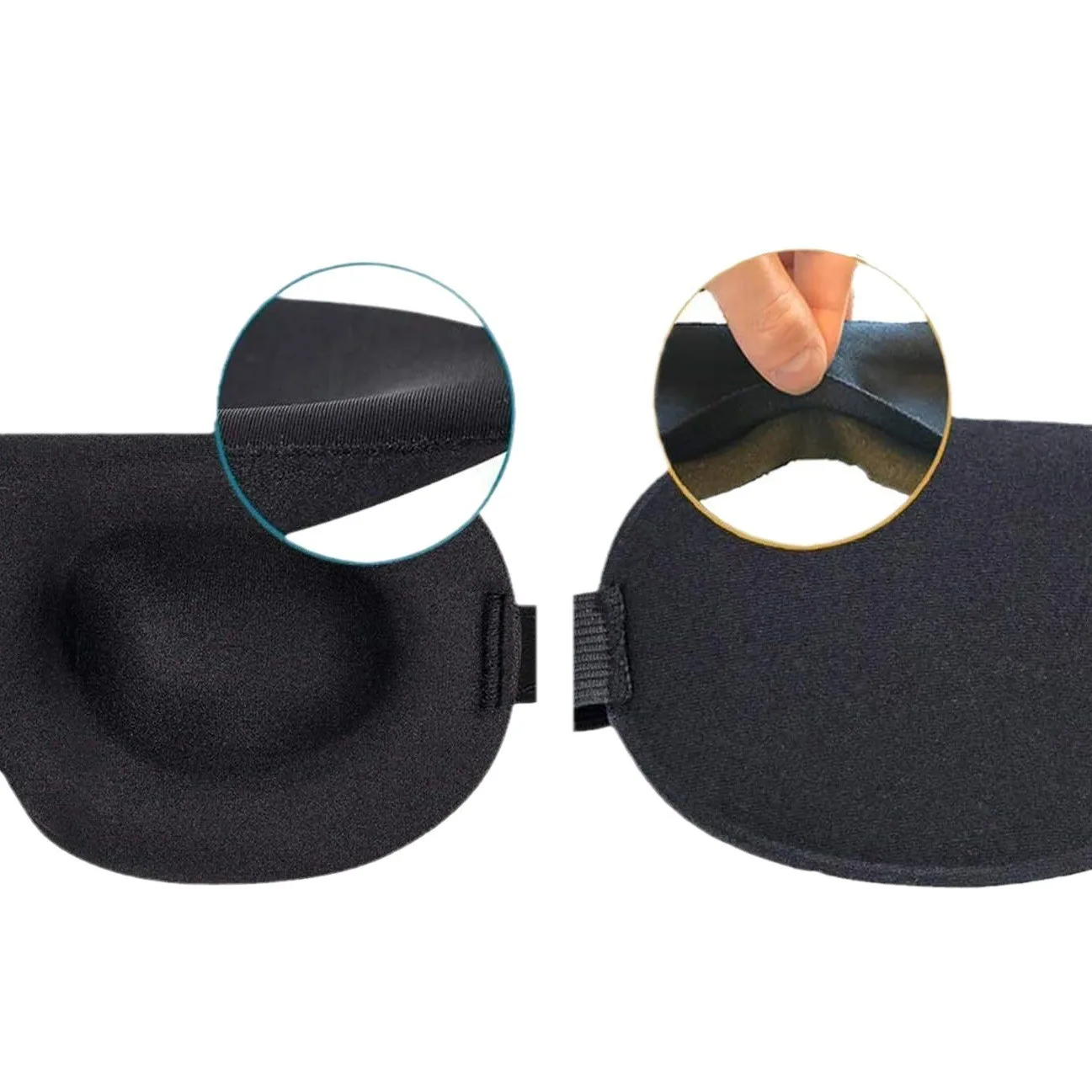 3D Sleeping Mask Block Out Light Soft Padded Sleep Mask Eye Slaapmasker Shade Memory Foam Block Night Mask Blindfold for Sleep