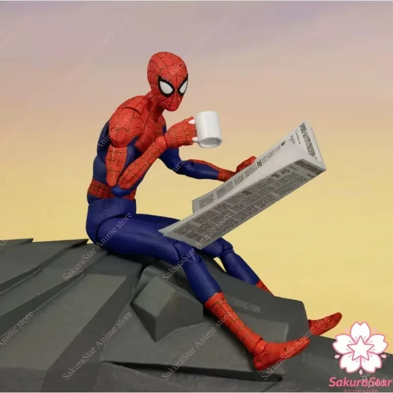 【In Stock】Sentinel SV Action Peter Parker Spider-Man Into Spider Verse Collectible Movie Action Figure Model Gift