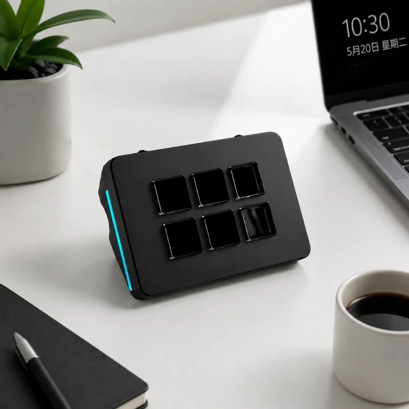 D7YC Programmable Control Pad for Streaming, Editing and Gaming Commands