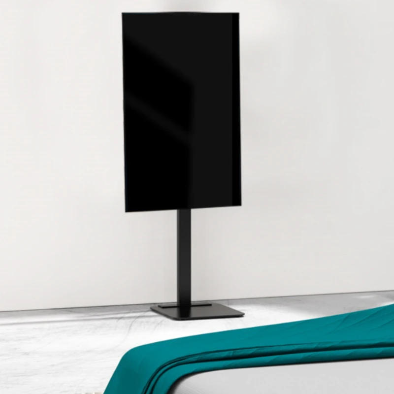 

Floor-standing TV set horizontal and vertical screen rotation hole-free