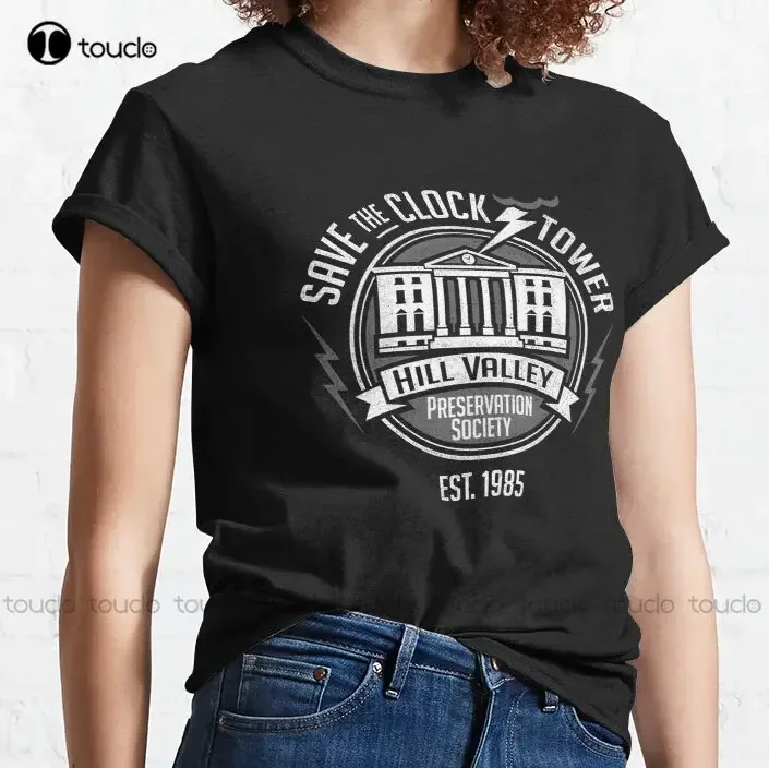 New Save The Clock Tower Back To The Future Time Travel Classic T-Shirt Shirts S-6Xl Unisex