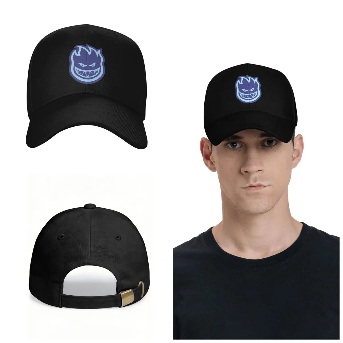 Spitfire Skate Cap Fashion Casual Baseball Caps Adjustable Hat Unisex Baseball Hats Customizable Polychromatic