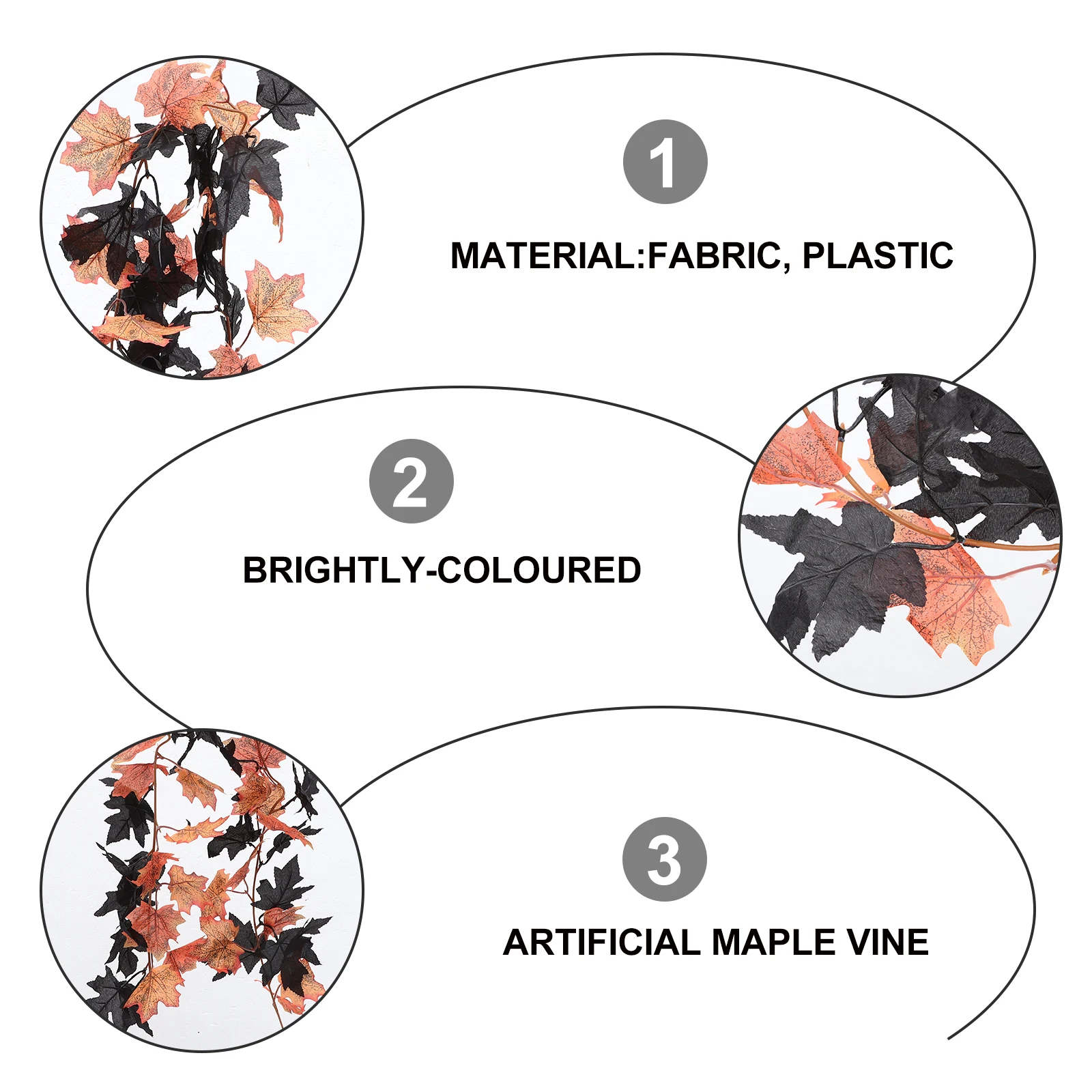 

Artificial Maple Leaf Vine Bright Supplies Wedding Arch Decor Simulation Maple Leaf Rattan Garden Decoration