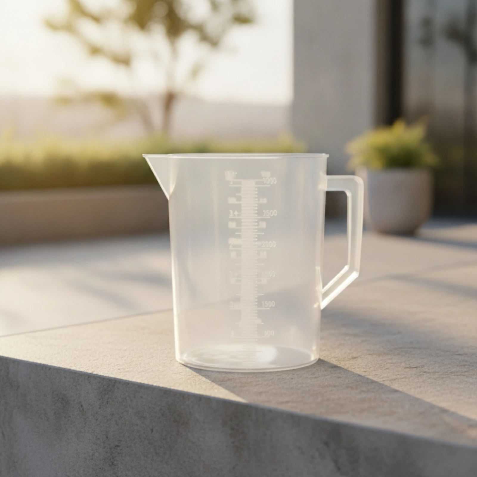 Plastic Measuring Container Precise Graduations Graduated Measuring Container Large Capacity Pitcher Thickened Wall Clear Mixing