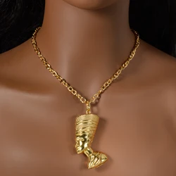 Egyptian Pharaoh Avatar Pendant Necklace Hip Hop Style Versatile Daily Simple Retro Suitable Parties Daily Surprise Gifts