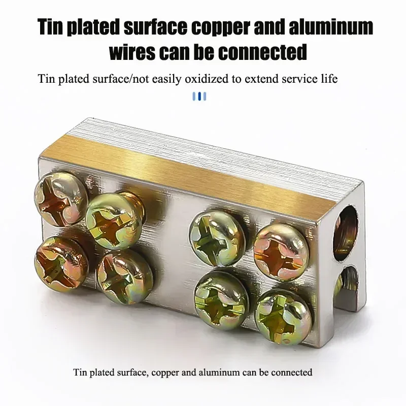 60A-415A T-type Copper-aluminum Transition Terminal Clamp Wire Clamp Continuous Line Branch High Power Plug Splitter Terminal