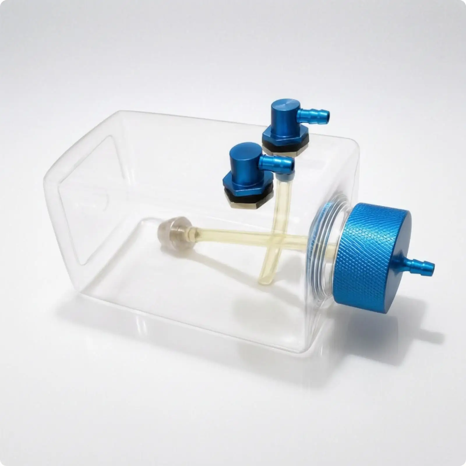 Model Aircraft Fuel Container Clear Plastic Petrol Tank for RC Fixed Wing Airplane with Leak Proof Metal Fittings