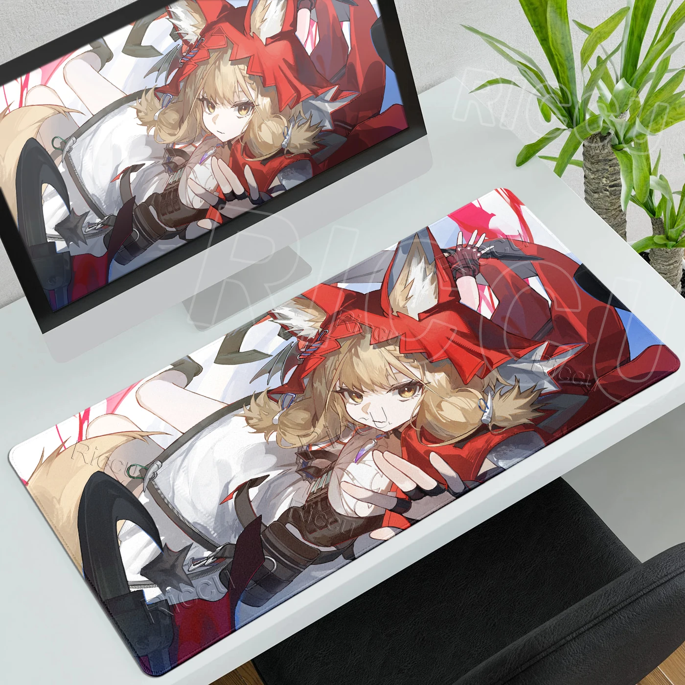 Mousepads Arknights Endfield Rossi Style XXL Large Cute Anime Character Pattern Keyboard Rubber Pads Gamer Keyboard Non-slip Rug
