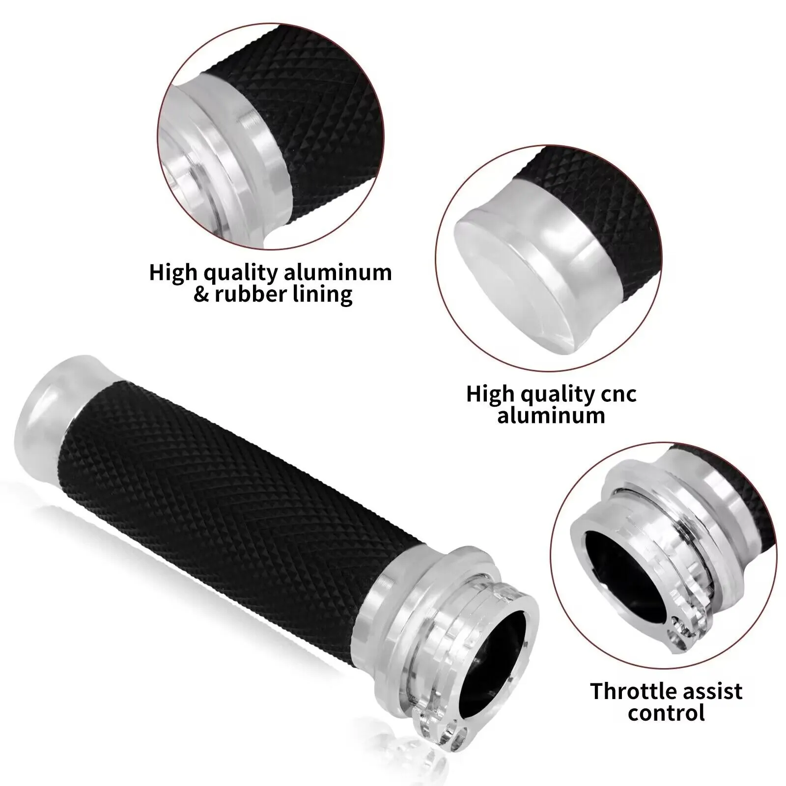 ユニバーサルモーターサイクルハンドルバーブラッククローム25mm,電子ハンドルバー,ハーレーツーリングsoftail dynaxl xr sportster72用