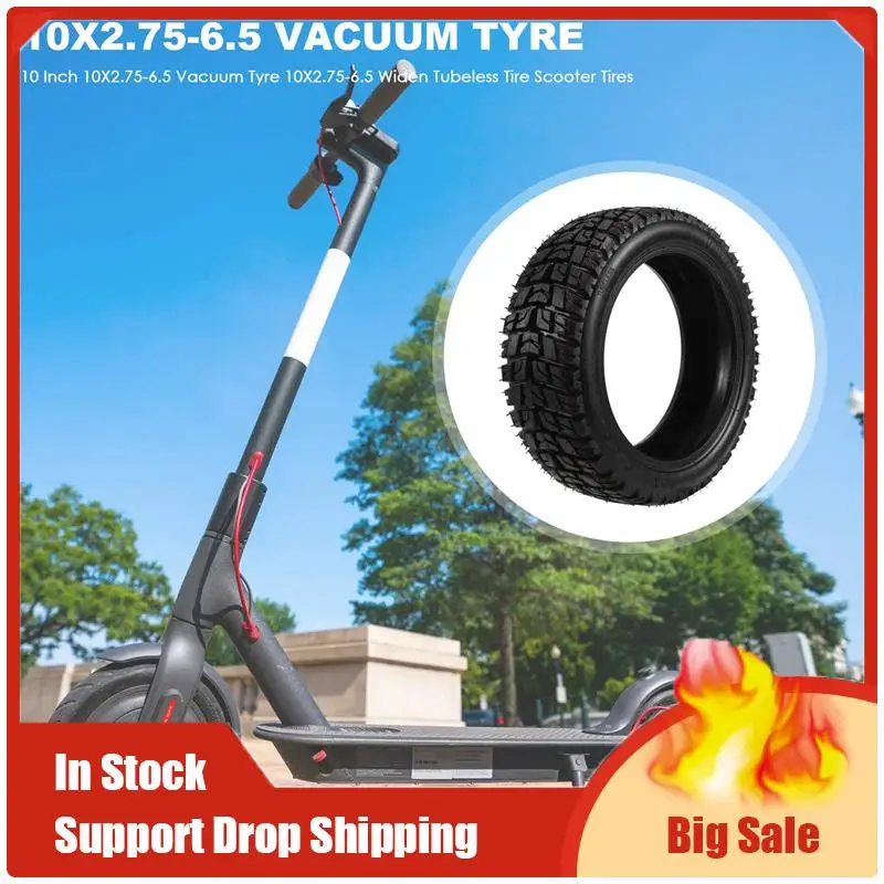 

A35F New 10 Inch 10X2.75-6.5 Vacuum Tyre 10X2.75-6.5 Widen Tubeless Tire For Speedway 5 Dualtron 3 Scooter Tires