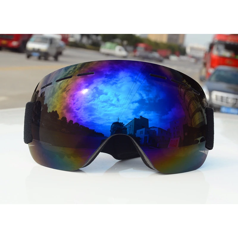 Gafas de esquí profesionales ligeras para hombres y mujeres, UV400, gafas de esquí de Snowboard antiniebla, gafas de nieve ultraligeras para invierno