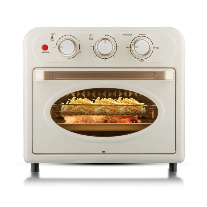 Visual air fryer, anti-dry burning, independent temperature control of the upper and lower tubes of the electric oven