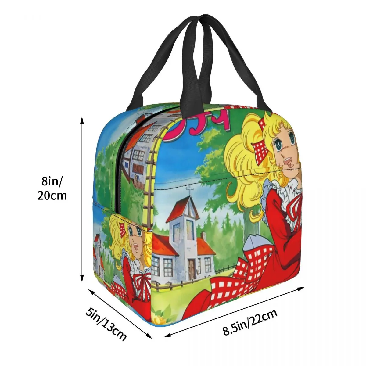 Candy Candy Thermal Insulated Lunch Bags Women Animated Anime Movies Portable Lunch Container School Travel Storage Food Box