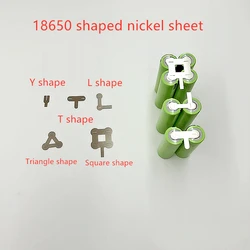 50PCS SPCC Nickel Strip Fixed Shape Nickel Plate 18650 Battery Connection Plate