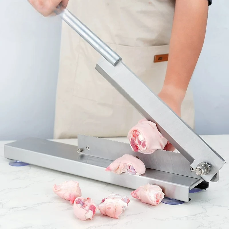 Stainless Steel Bone Cutting Machine,Thick Blade, Sharp and Durable, Cutting Pig Trotters, Pork Ribs, Chicken, Duck, Goose Knife