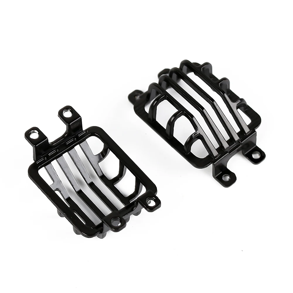 INJORA 6PCS guscio protettivo della copertura della luce posteriore anteriore in metallo per le parti di aggiornamento 1:10 RC Crawler TRX4 G500