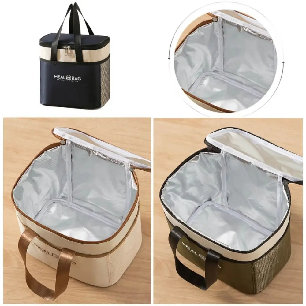 Aluminum foil Lunch Box Storage Bag Oxford Thickened Thermal Insulation Bag Waterproof Insulated Portable Ice Pack Picnic