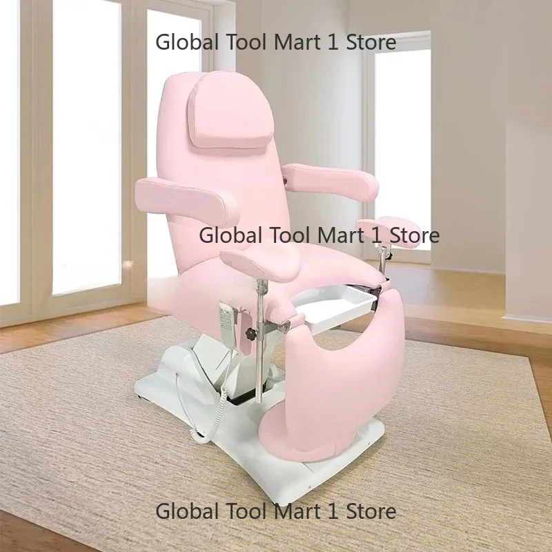 

Latest Style Clinic Hosp-ital Pink Gynecological Examination Chair 3 Motors Electric Gynecological Chair Aesthetic Bed