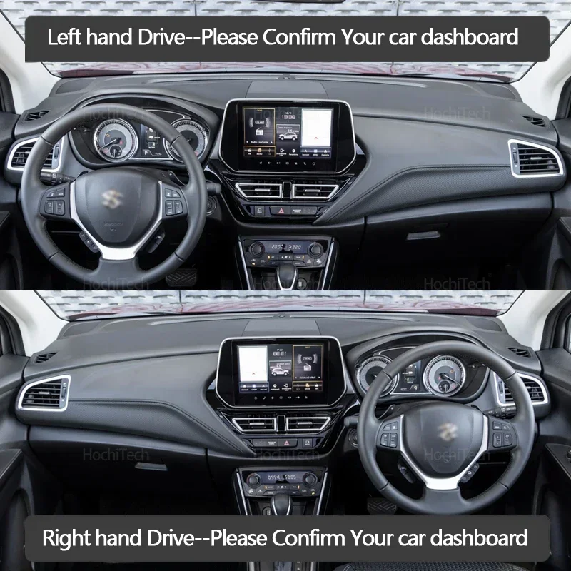 Car Dashboard Cover Avoid Light Pad Instrument Panel Mat Case Carpets for Suzuki SX4 S-Cross MK3 2022 2023 2024
