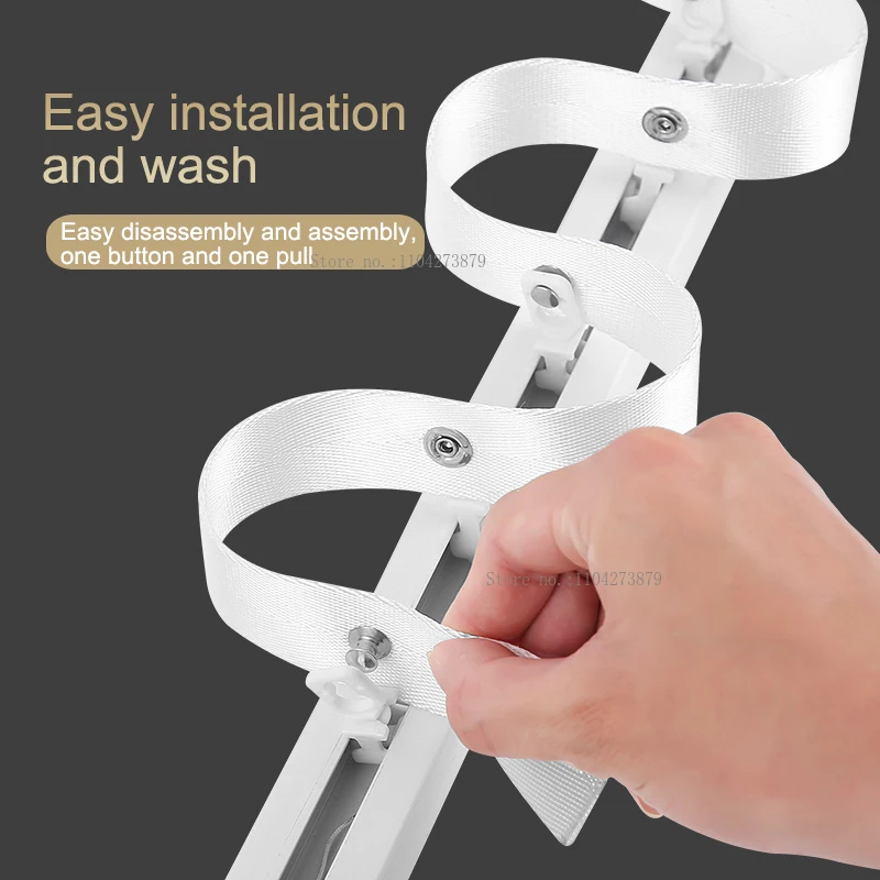 Aqara S Fold Wavy Ripple Electric Smart Curtain Track Customized Curtain Rail Cornice For Zigbee Tuya WiFi Engine Curtain Motor