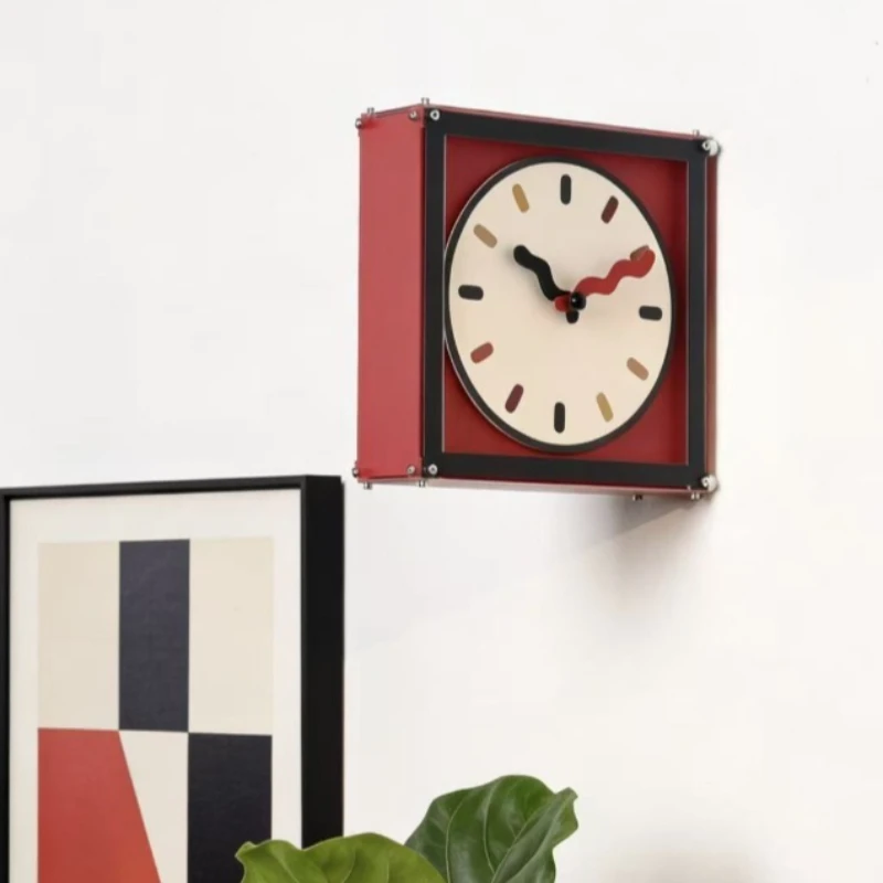 Double-sided Wall Clock Silent Quartz Corner Wall Clocks Aesthetic Modern Minimalist Art Clocks Living Room Home Decoration