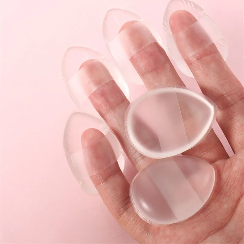 Silicone Finger Air Cushion Sponge Powder Puff Reusable Fingertip Makeup Powder Puff Liquid Foundation Concealer Makeup Puff