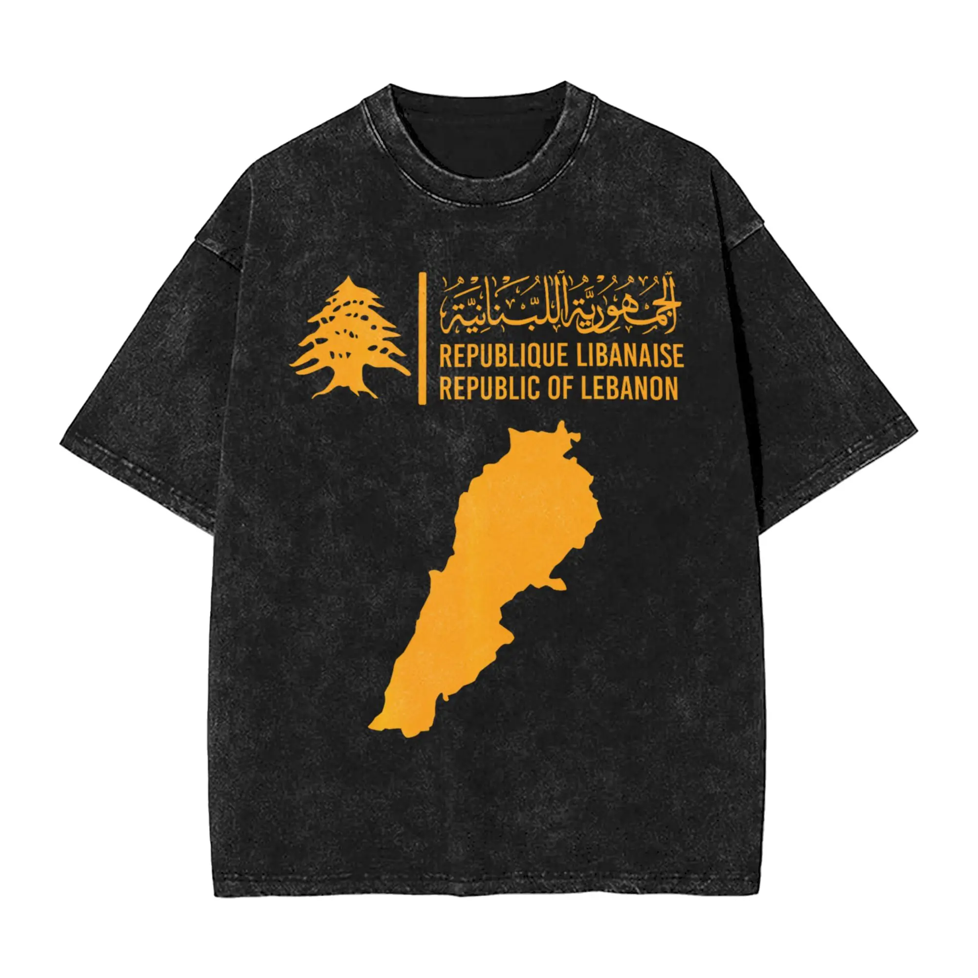 Lebanon Flag Map Beirut   Cedar Tree Lebanese T-Shirts Men  Humor 100% Cotton Tees O Neck Short Sleeve T Shirt  Gift Tops