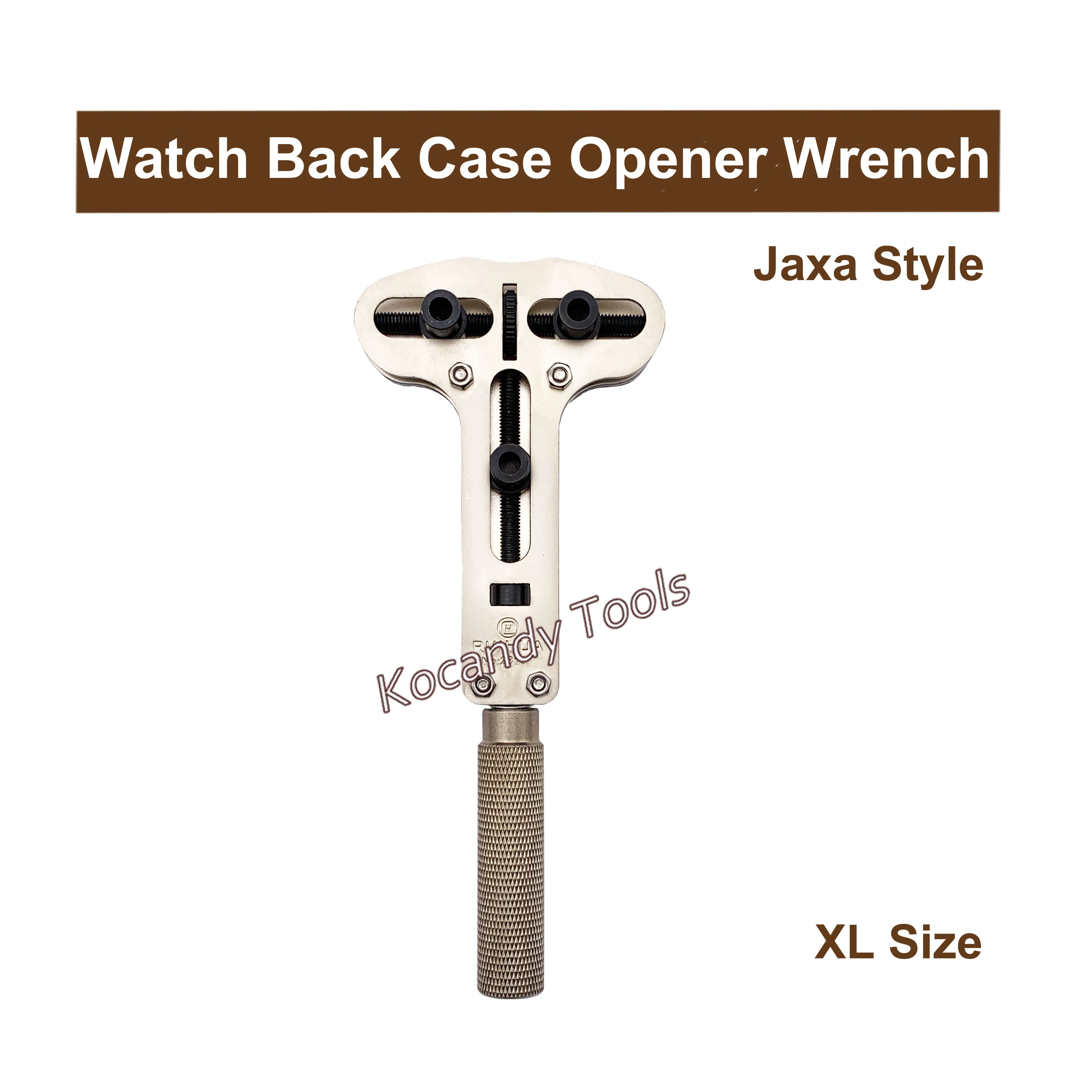 2819-T-XL Watch Back Case Opener Wrench Jaxa Style Large Waterproof Screw Case Tool for Wide Range Case Dimensions Professional