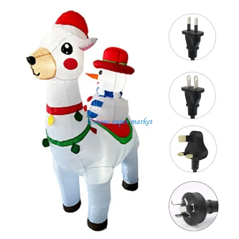 

090B 70'' Inflatable Christmas Decoration Outdoor Reindeer Snowman Lawn Yard Garden Lights Inflatable Snowman with Light