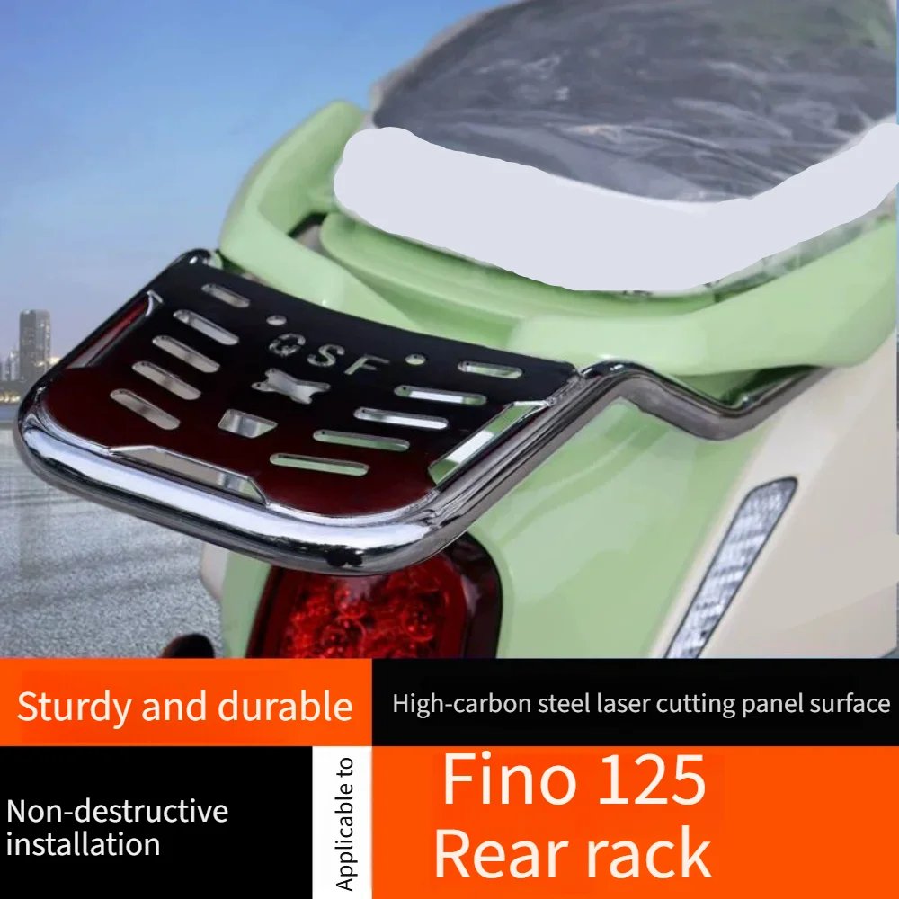 For QJ Fino 125 & Sunshine Yimi 125, Motorcycle Rear Luggage Rack, Top Case Support Kit