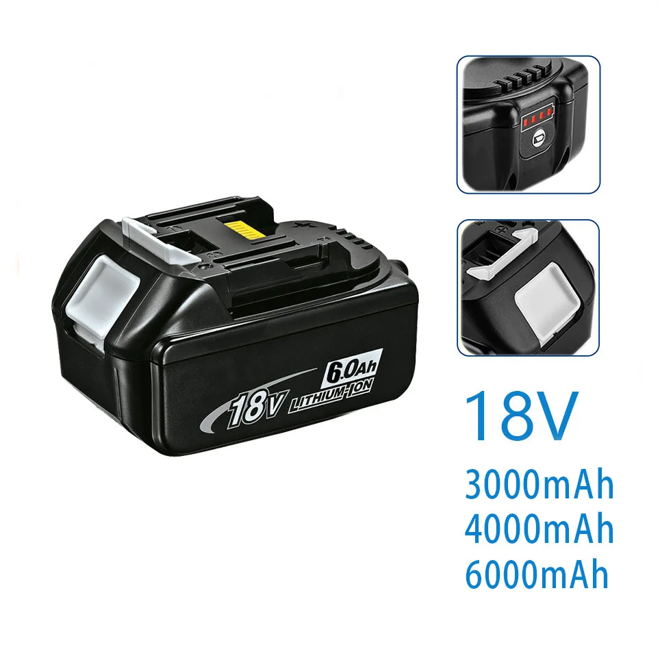 Chiave per trapano elettrico per trapano elettrico con capacità personalizzata universale per batteria al litio ricaricabile Makita BL1830 18V 6000mAH