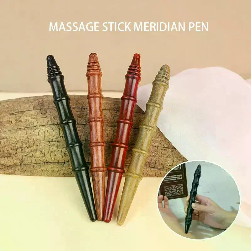 Natural Sandalwood Massager Acupoint Reflexology Tools Wood Massage Stick Tool For Full Body Relaxing Deep Tissue Foot Massage