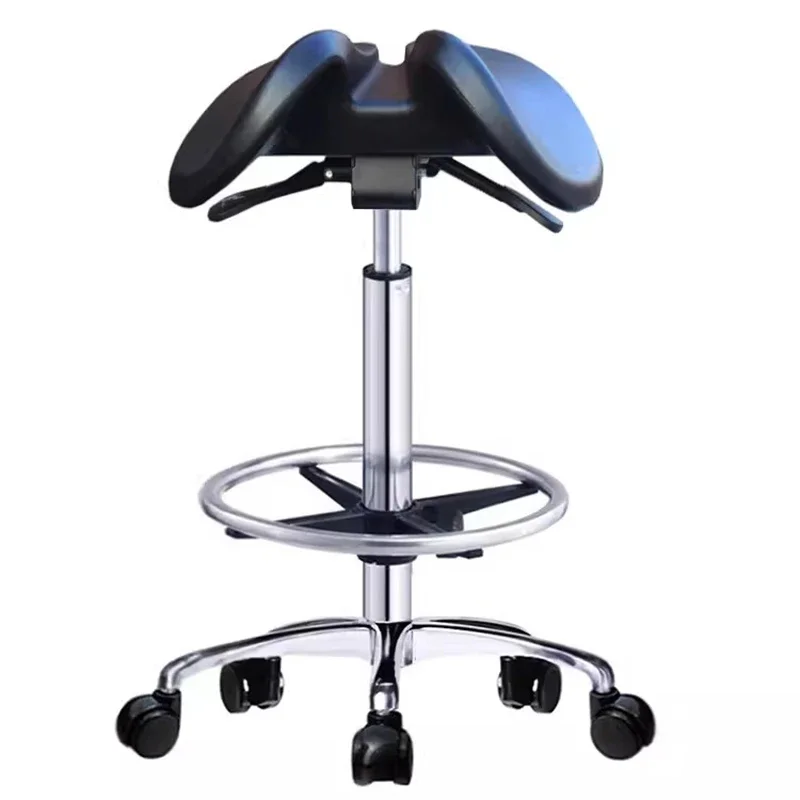 Work Wheels Swivel Chair Horse Saddle Stylist Professional Aesthetic Barber Chair Hairdressing Chaise Coiffure Furniture LJ50BC