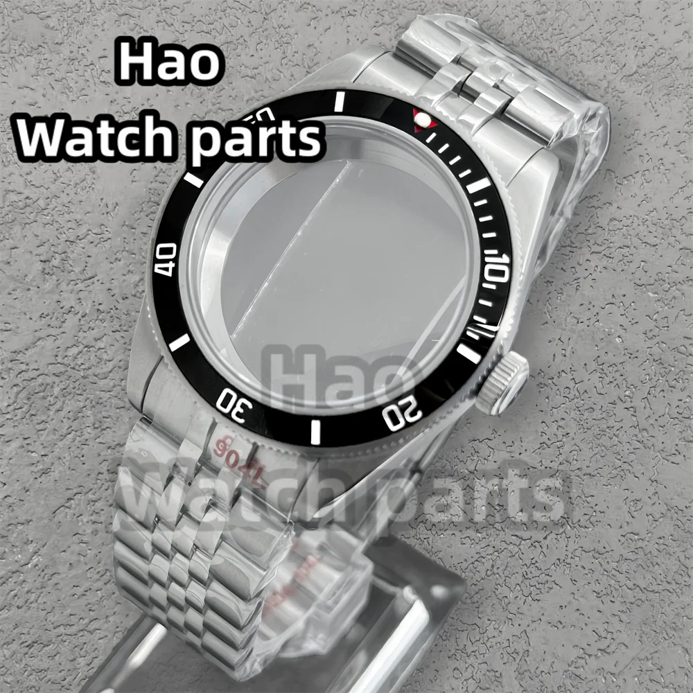 Retro Silver BB58 Case 39mm Stainless Steel Rotating Case Dome Sapphire Glass Fits NH35 NH36 Movement Folding Buckle Strap 10ATM