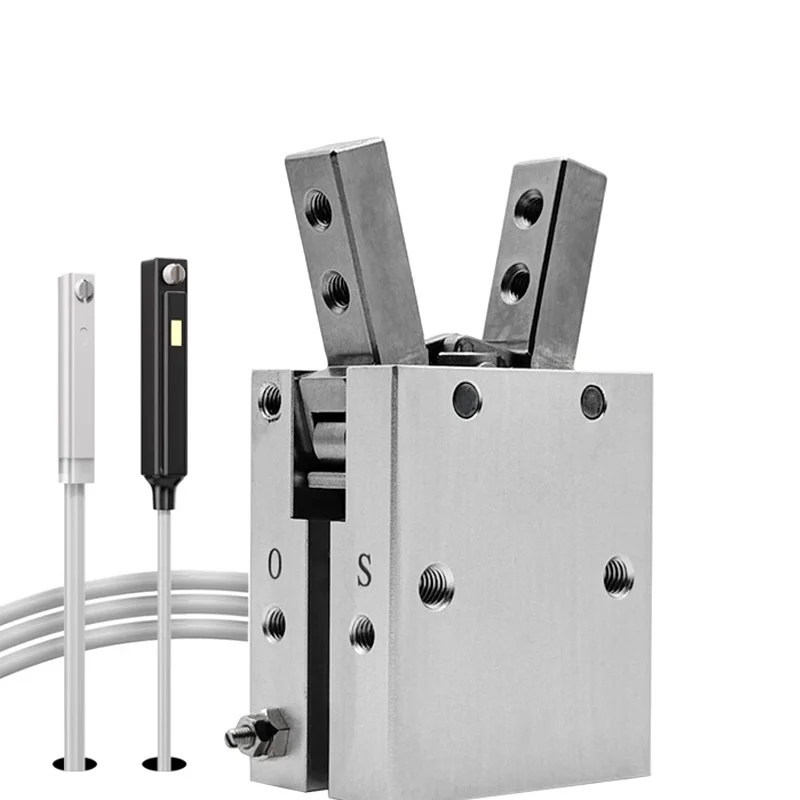 MHC2 Pneumatic Gripper SMC Angular Type Air MHC2-10D MHC2-16D MHC2-20D MHC2-25D Aluminium Clamps Finger Cylinder