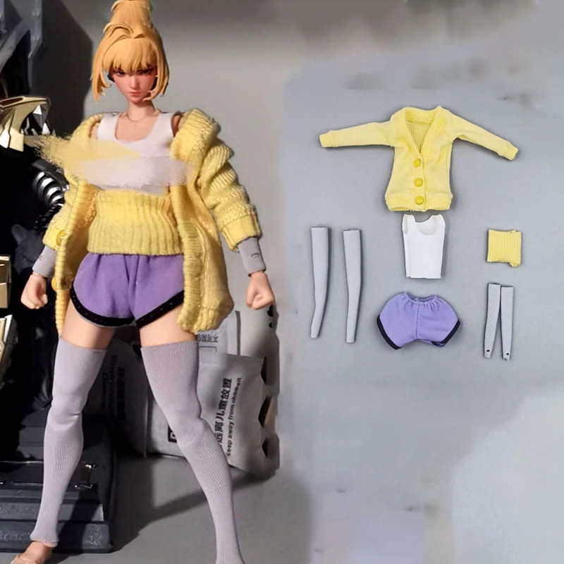 

1/12 Scale Women Female Clothing Set Model for 6'' Action Figures DIY Accessories