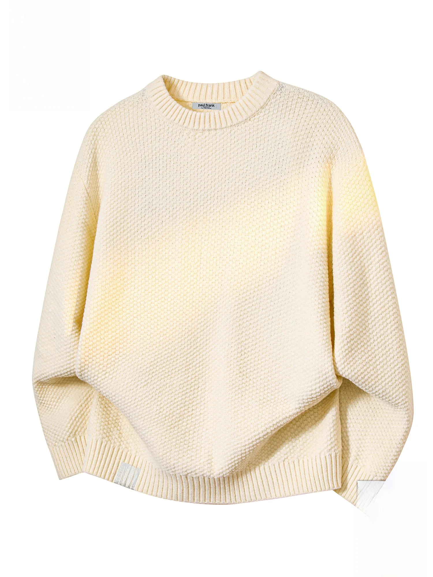 

PaulFrank M round Ne Knitted Sweater Casual Loose Spring Faion Soft Comfortable Polyester Blend Long Sve Top