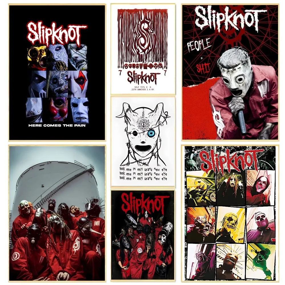 

Heavy Metal Rock Band S-SlipknotS Poster Prints Wall Painting Bedroom Living Room Wall Bar Restaurant Sticker Large
